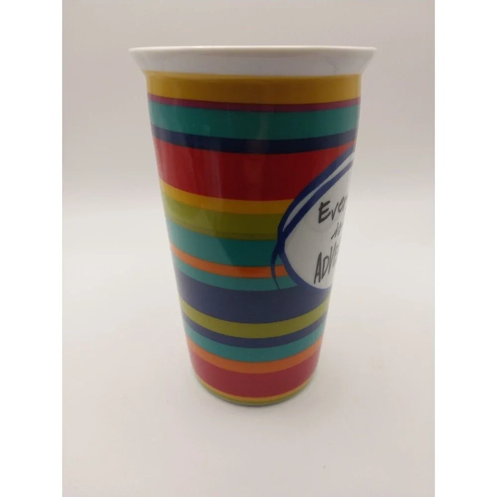 Pier 1 Everyday Is An Adventure Cup Mug Tumbler EUC
